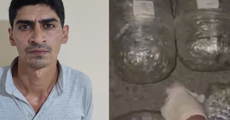 Səbail rayonunda saxlanılan narkokuryerdən 10 kiloqram marixuana götürülüb