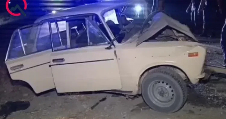 Göyçayda ağır yol qəzası: 2 ölü, 2 yaralı FOTO