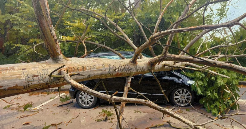 В Литве из за урагана сотни тысяч людей остались без света