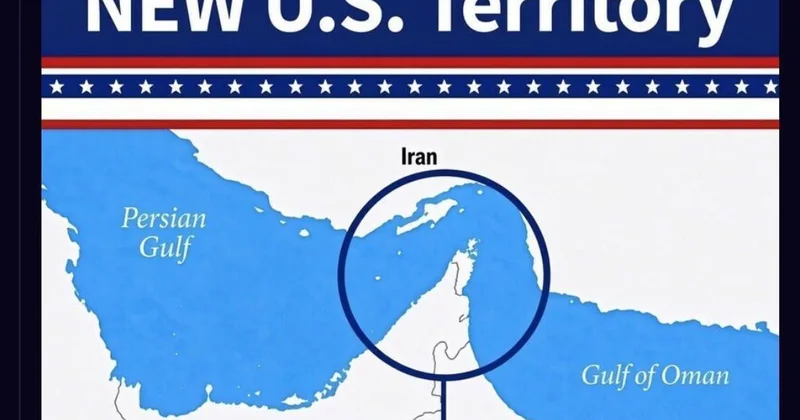 Трамп снова опубликовал карту с Ормузским проливом в составе США