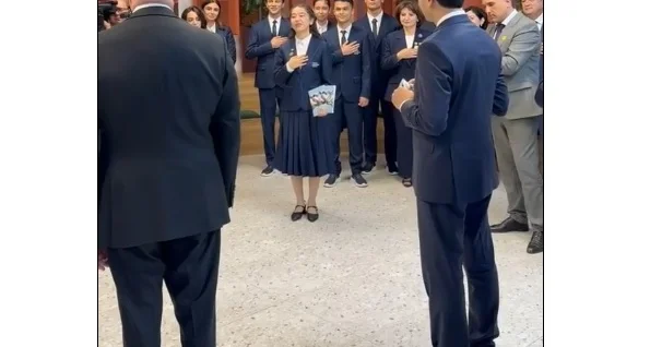 Узбекская студентка поприветствовала Президента Ильхама Алиева на азербайджанском языке (ВИДЕО)