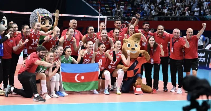 Женская сборная Азербайджана по волейболу разгромила Испанию на чемпионате Европы