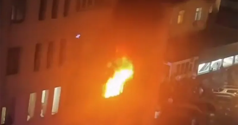 “Həzi Aslanov”da yaşayış binasında yanğın Video
