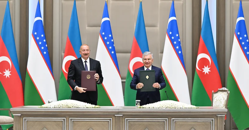 Daşkənddə Azərbaycan Özbəkistan sənədlərinin imzalanması və mübadiləsi mərasimi olub YENİLƏNƏCƏK