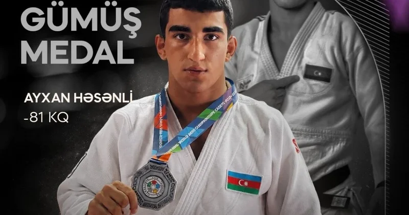 Ayxan Həsənli dünya çempionatının gümüş medalını qazandı