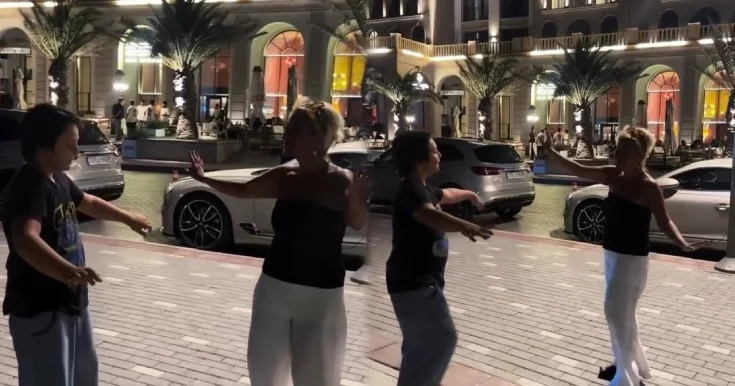 Emma Ələkbərzadənin oğlu ilə rəqsi Video