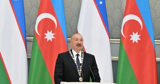 İlham Əliyev: Dünyada Qarabağın bərpasında Azərbaycana ilk kömək edən ölkə Özbəkistandır