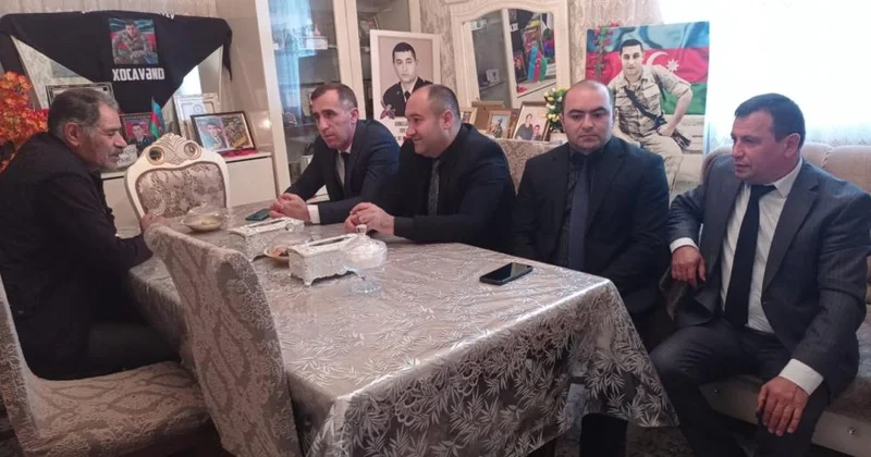 YAP Xocavənd rayon təşkilatının nümayəndələri şəhid ailələrini ziyarət ediblər