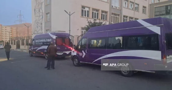 Очередная группа переселенцев отправилась в город Лачин