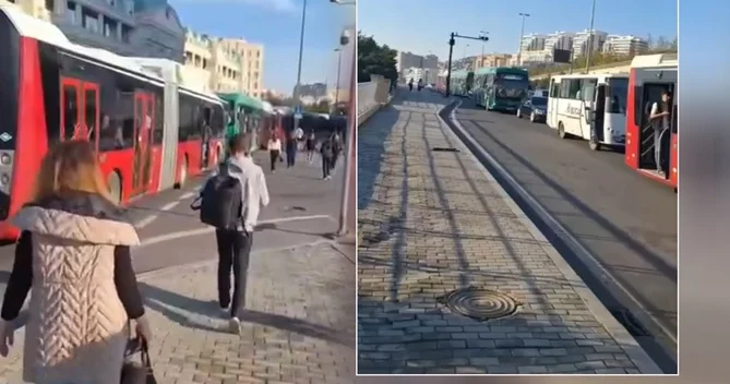 Azneft dairəsi istiqamətində TIXAC İnsanlar piyada getdilər