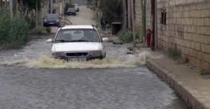 Bakının bu qəsəbəsi su altında VİDEO