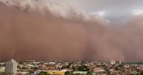 Сильнейшая песчаная буря накрыла Сан Паулу ВИДЕО