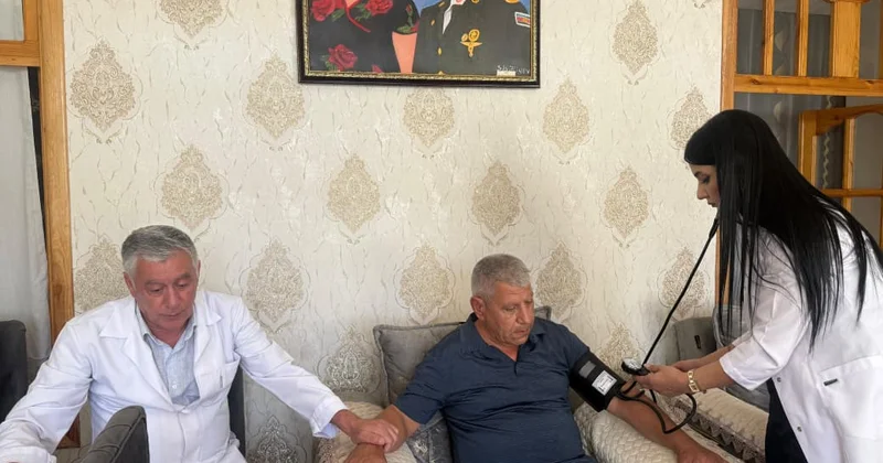 Şəhid ailələrinə tibbi qayğı göstərilib