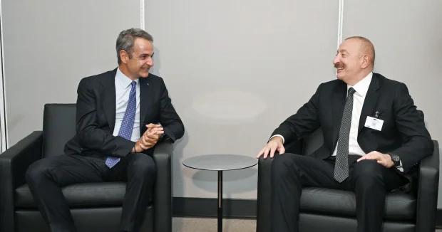 İlham Əliyev BMT nin mənzil qərargahında Yunanıstanın Baş naziri ilə görüşüb FOTO