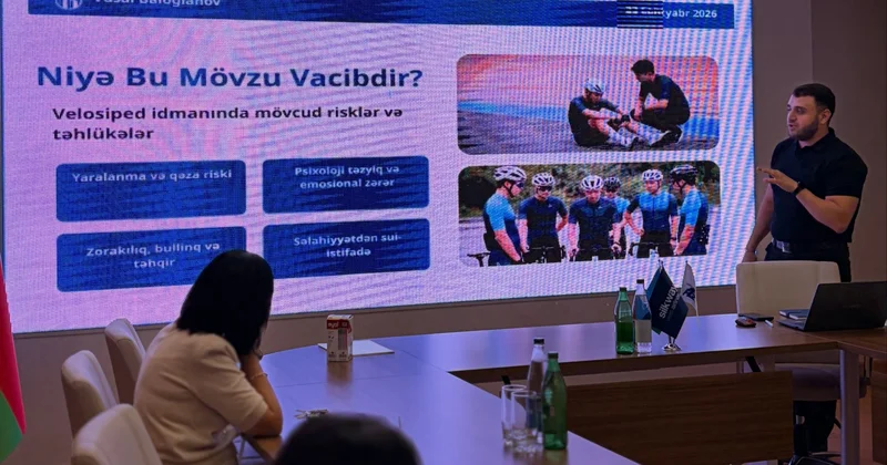 Respublika Velotrekində məşqçilər üçün “Təhlükəsiz idman” mövzusunda təlim keçirilib FOTO