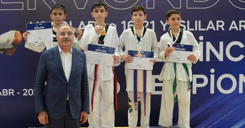 Taekvondo üzrə uşaqlar arasında ölkə birinciliyinə yekun vurulub FOTO