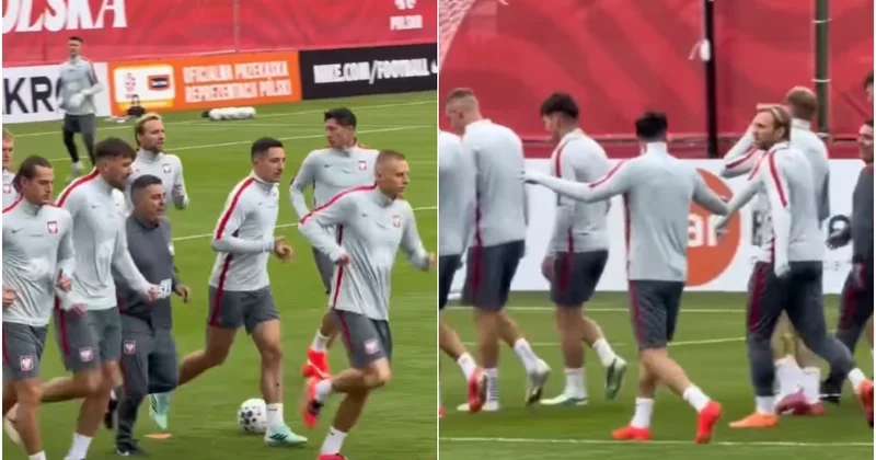 “Sabah”ın futbolçusu ilə Levandovskinin məşqdə səmimi görüntüləri VİDEO