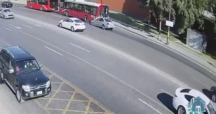 Bakıda avtobus qəzaları GÖRÜNTÜLƏR