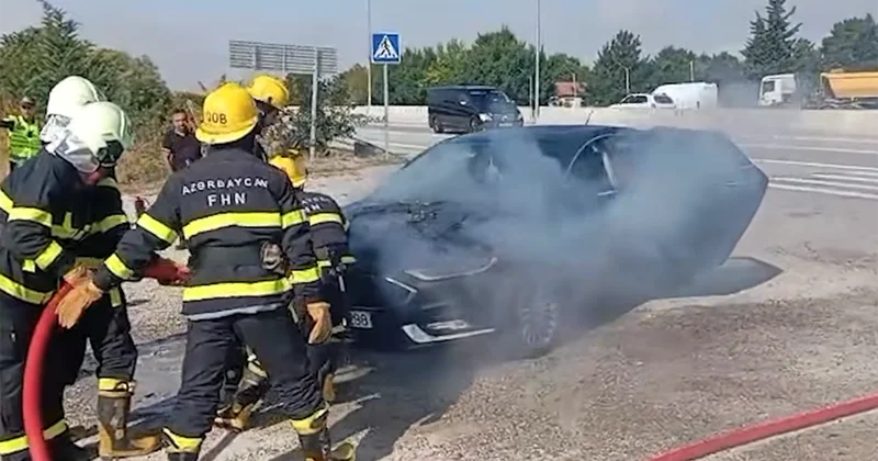 Qobustanda “Ford” yandı Video
