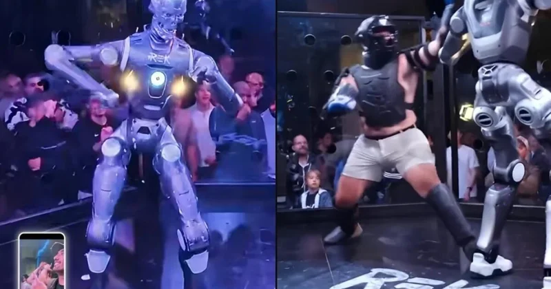 Tarixdə ilk: İnsanla robot arasında döyüş keçirildi (Video)