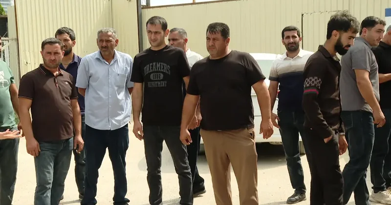 Bir qrup işçi tikinti şirkətindən maaşlarını ala bilmirlər VİDEO