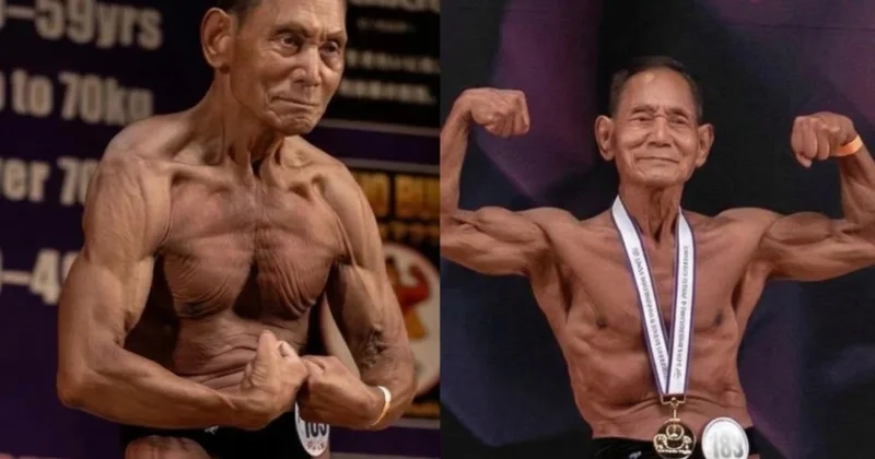 90 yaşlı yapon bodibilder yubileyindən bir gün sonra çempion oldu FOTO