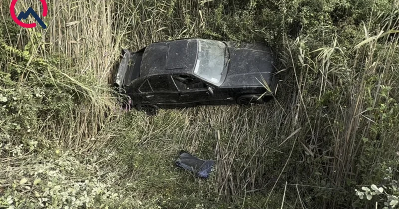 BMW suvarma kanalına aşdı Video