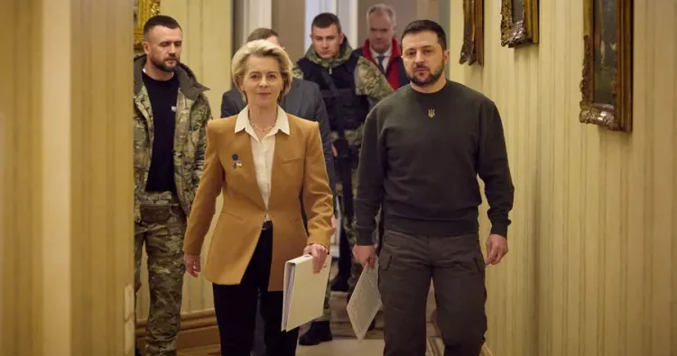 Fon der Lyayen və Zelenski arasında görüş keçirilib KİV