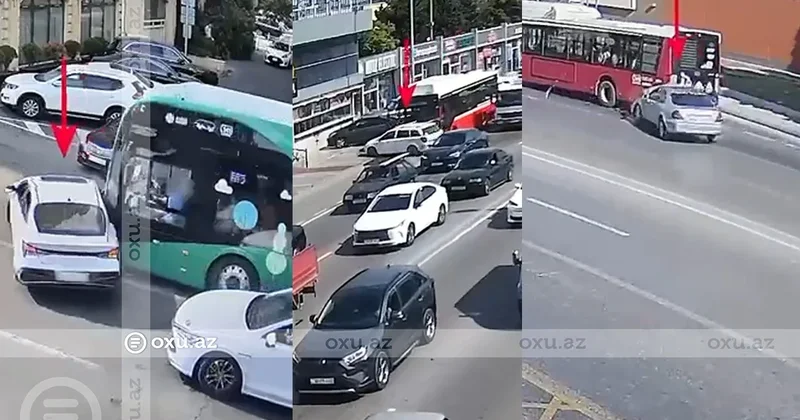Bakıda avtobus zolaqlarında baş verən ağır qəzalar KONKRET