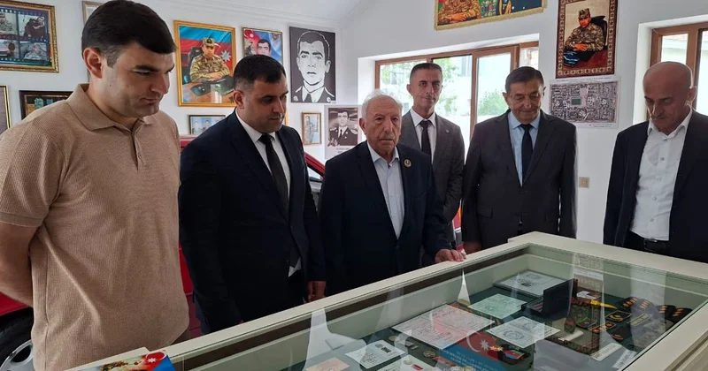 Zəfər şəhidinin ev muzeyi ziyarət olunub FOTO