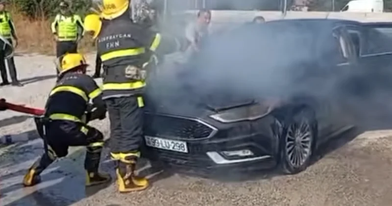 Сотрудники МЧС потушили Ford Fusion видео