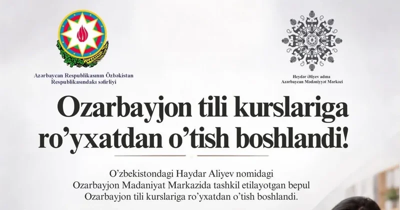 Özbəkistanda Azərbaycan dili kursları fəaliyyətə başlayacaq