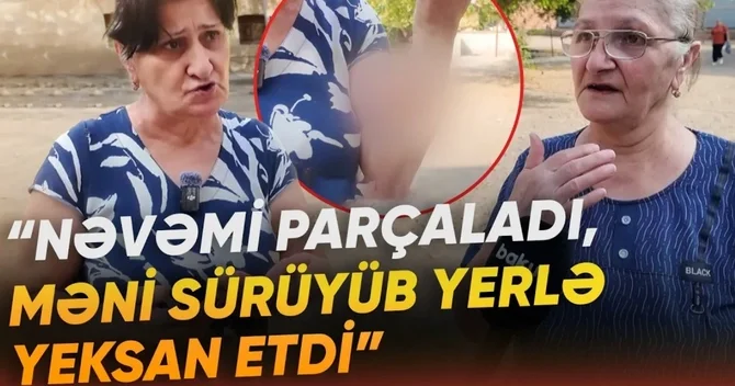 Əhali qorxu içində: Üstümə cumdu, məni yerlə sürüdü