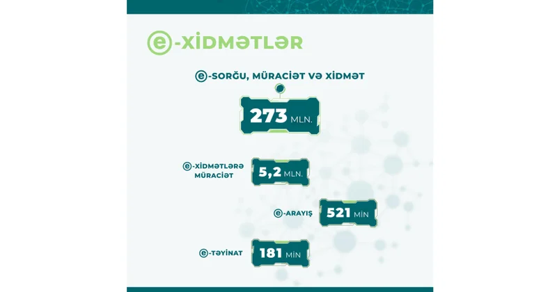 ƏƏSMN in elektron xidmətlərindən istifadə göstəriciləri açıqlanıb