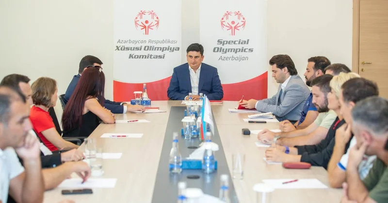 Azərbaycan Respublikası Xüsusi Olimpiya Komitəsində məşqçilərlə görüş keçirilib FOTO