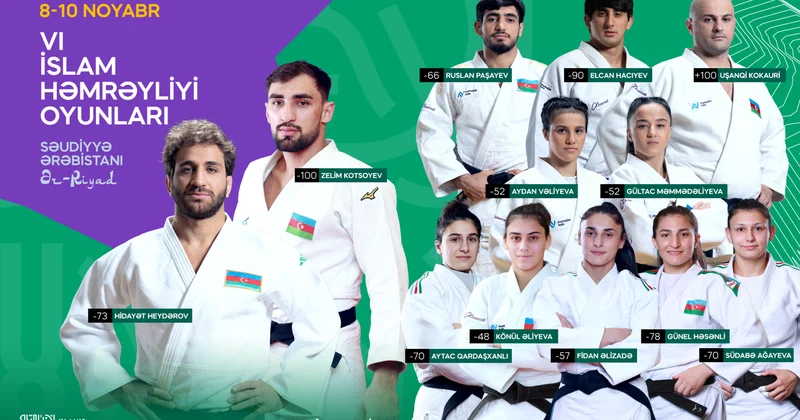 İslamiadada Azərbaycanı təmsil edəcək CÜDOÇULAR
