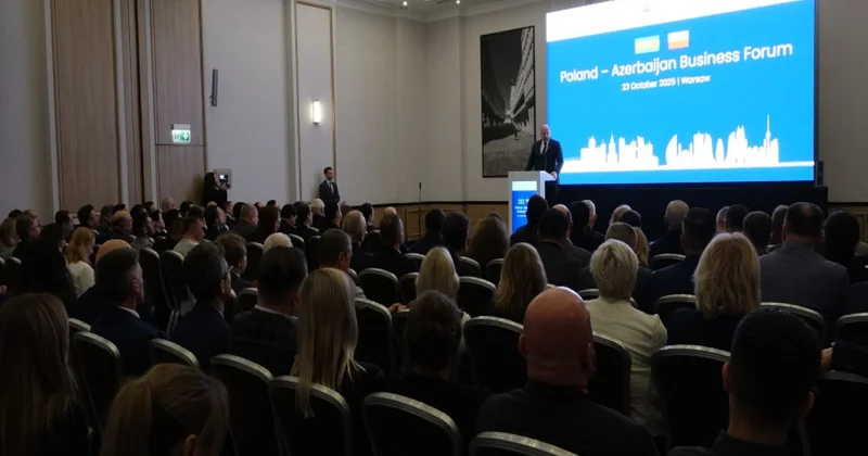 Varşavada Azərbaycan Polşa biznes forumu keçirilib FOTO VİDEO