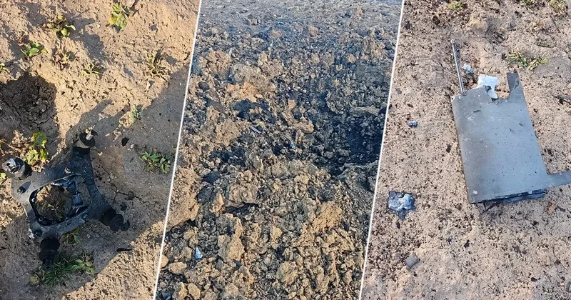 В Казахстане упал дрон, произошел взрыв Видео
