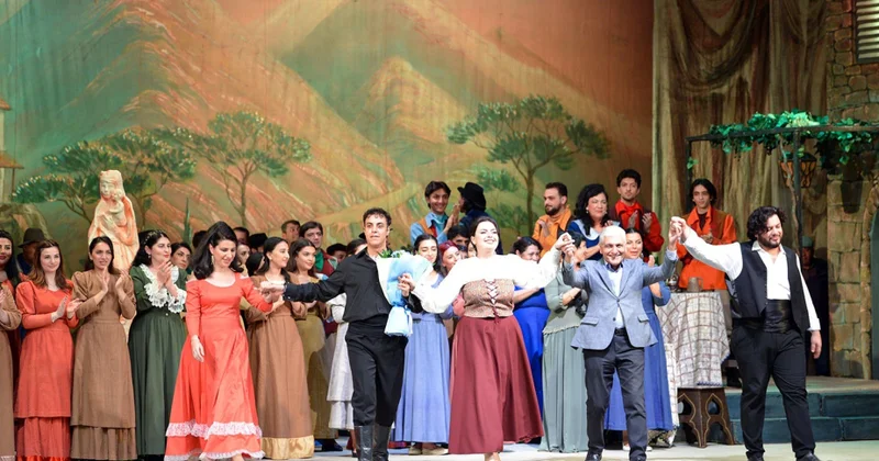 Opera studiyasının səhnəsində “Kənd namusu” operası nümayiş olunub