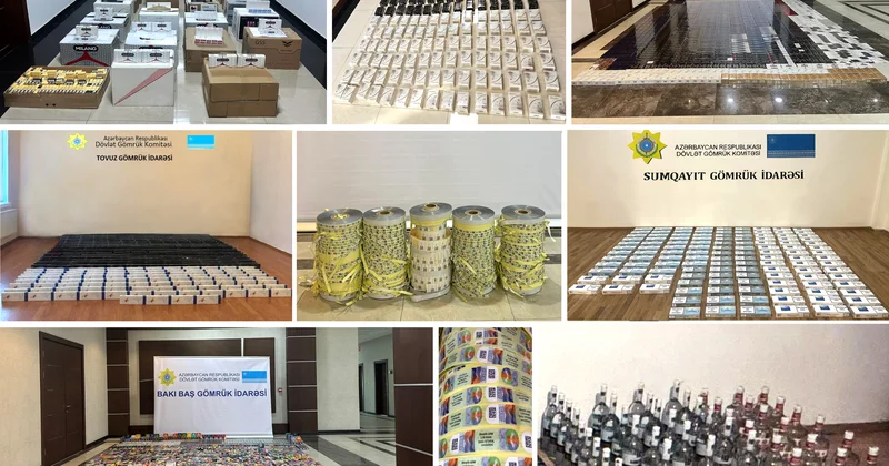 Qanunsuz yollarla ölkəyə gətirilməsinə cəhd göstərilən 39,9 milyon ədəddən çox siqaret aşkar edilib