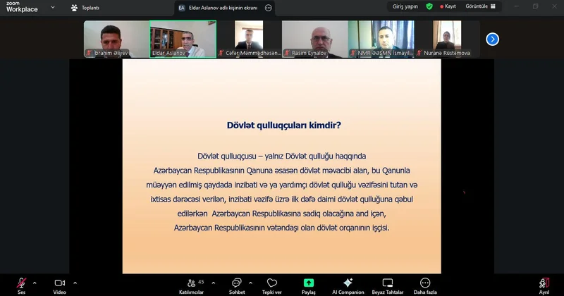 Dövlət qulluqçularının kommunikasiya bacarıqlarının inkişafına dair vebinar keçirilib