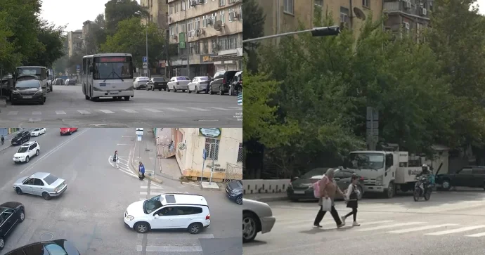 Sürücü və piyadalara çətinlik yaranan kəsişmədə yeni svetoforlar quraşdırıldı VİDEO