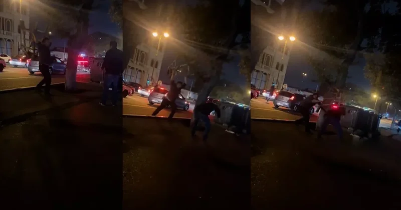Нож против стремянки: ВИДЕО необычной драки в Баку