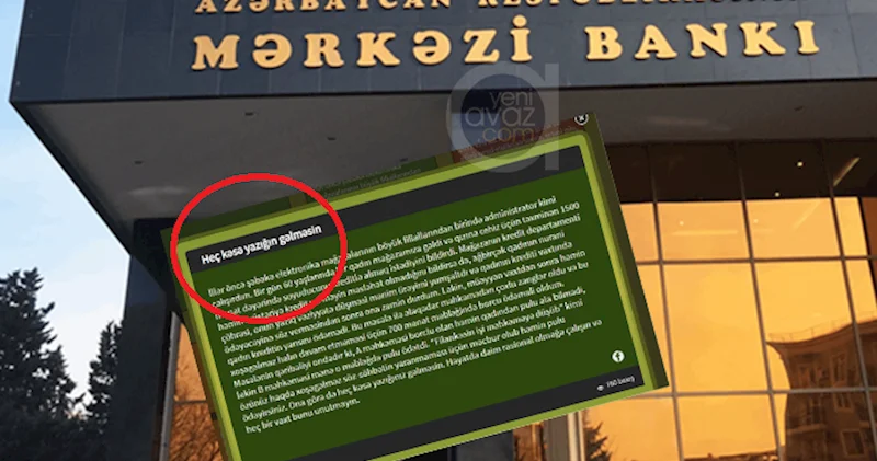 “Heç kəsə yazığınız gəlməsin” Mərkəzi Bank nəyi təbliğ edir?