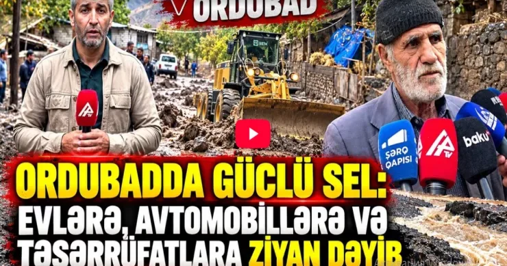 Sel fəsadları: təsərrüfatlara ciddi ziyan dəydi VİDEO