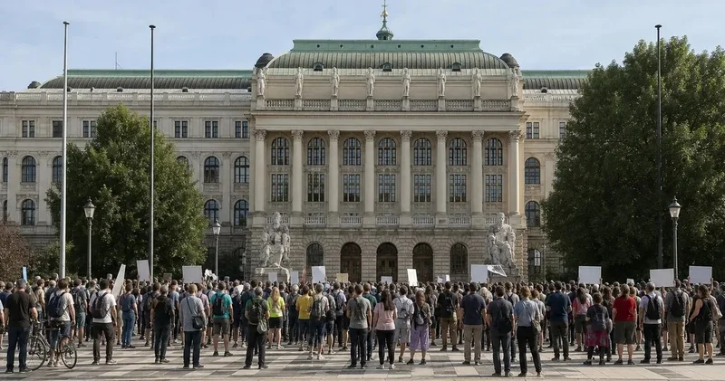 В Вене 50 тысяч человек вышли на протест против сокращения финансирования вузов