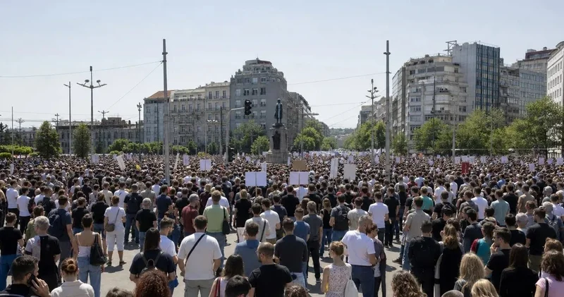 В Белграде 150 тысяч человек вышли на митинг студенческой оппозиции