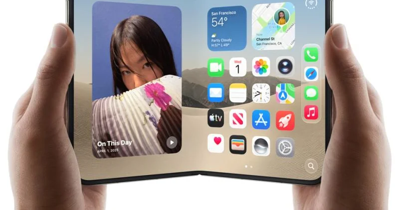 Apple şirkətinin ilk qatlanan telefonu olan iPhone Duo məhdud sayda satışa çıxarılıb