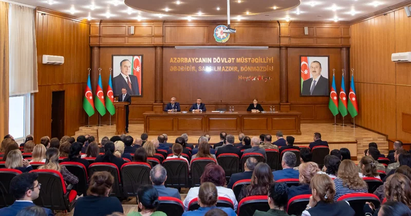 Nərimanovda Prezidentin YAP dakı çıxışı ilə bağlı müşavirə Fotolar