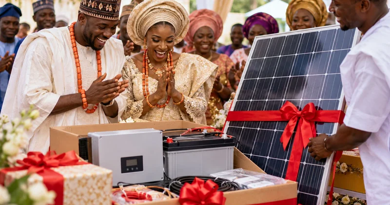 Toy hədiyyəsi kimi yataq dəsti yox, günəş paneli Nigeriyada yeni dəb